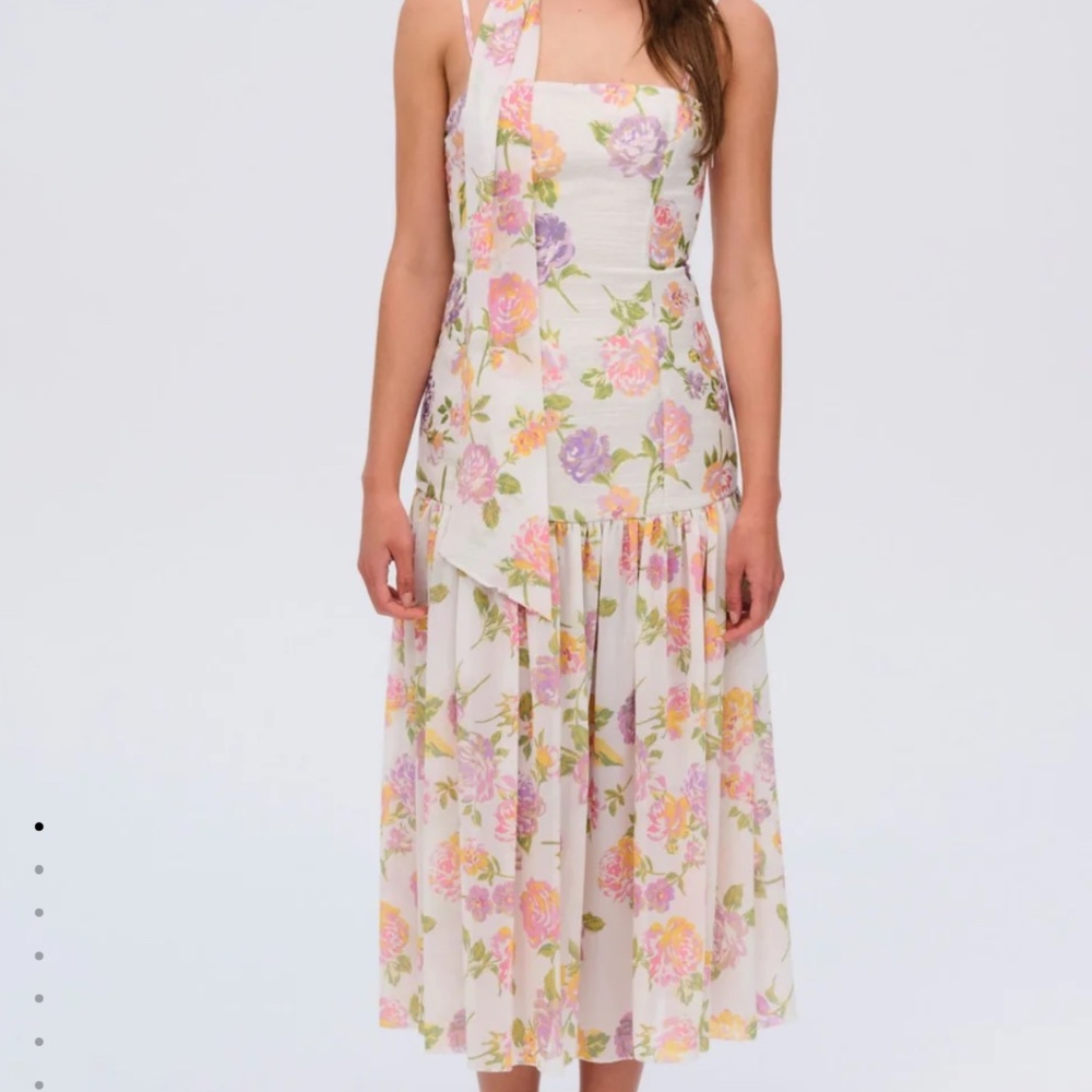 For Love & Lemons Cleodora Midi Dress